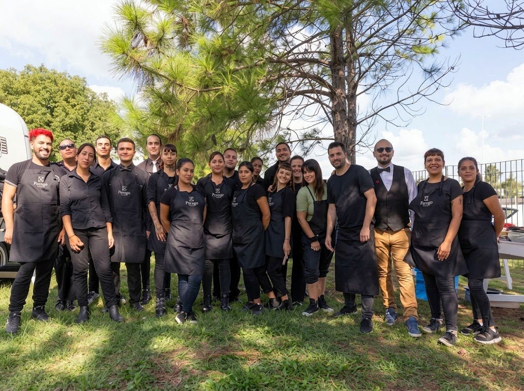 El equipo completo de Farago Catering